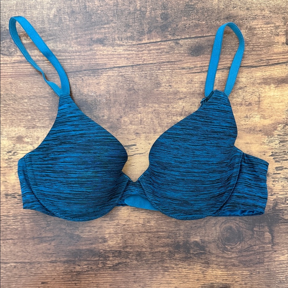 Victoria's Secret Blue Heathered T-Shirt Bra - Picture 1 of 5